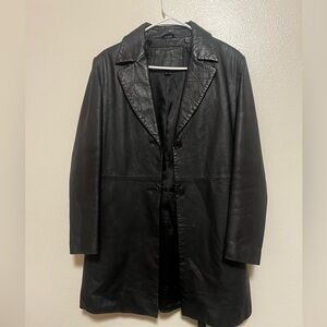 Black original leather jacket from the 80’s